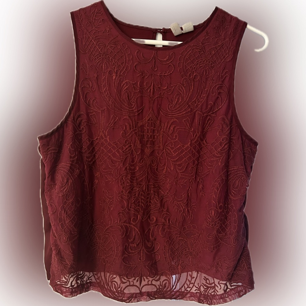 Forever 21 embellished crop tank size L